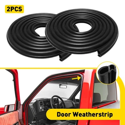 Door 2PCS/Set Weatherstrip Seal Kit Fit 1988-2000 Chevy GMC 1500 C/K 2500 3500 - Image 1 of 4