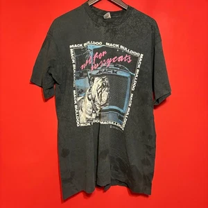 T-shirt camionista vintage Mack Bulldog XL Twin Cities non per fighette - Foto 1 di 8