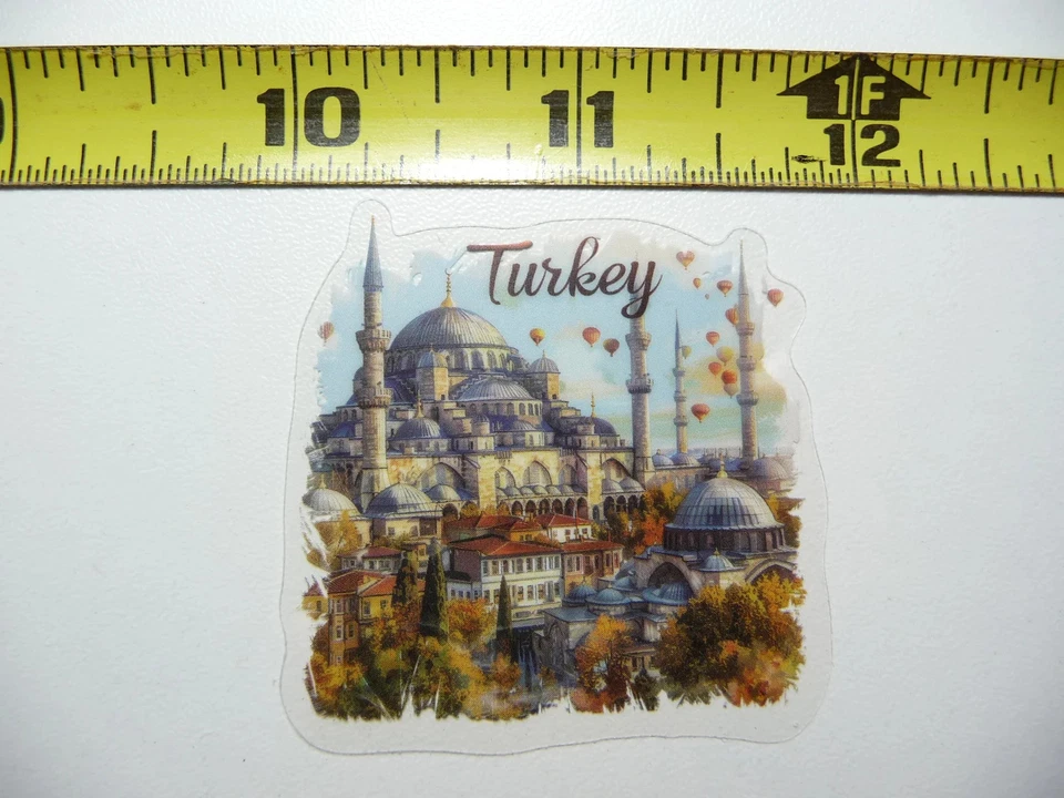 ADESIVO PEQUENO AZUL MESQUITA ISTAMBUL PERU TURQUIA DECALQUE VISTA DE VIAGEM COLORIDO - Imagem 1 de 1