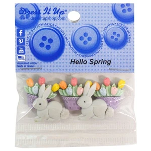 Dress It Up Embellishments-Hello Spring - Picture 1 of 3