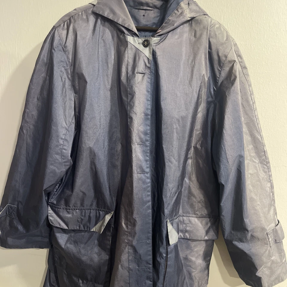 Chaqueta Abrigo Fleet Street Con Capucha Para Mujer X Grande Azul Marino Talla 24W Foto 1 de 4