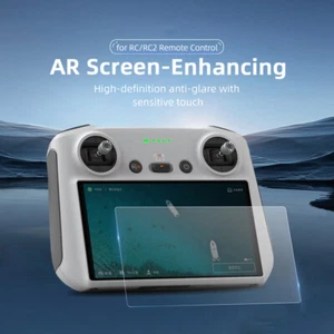 HD Tempered Film AR Screen Anti-glare Film Accessory For DJI MINI 3/4 PRO RC/RC2 - Picture 1 of 10