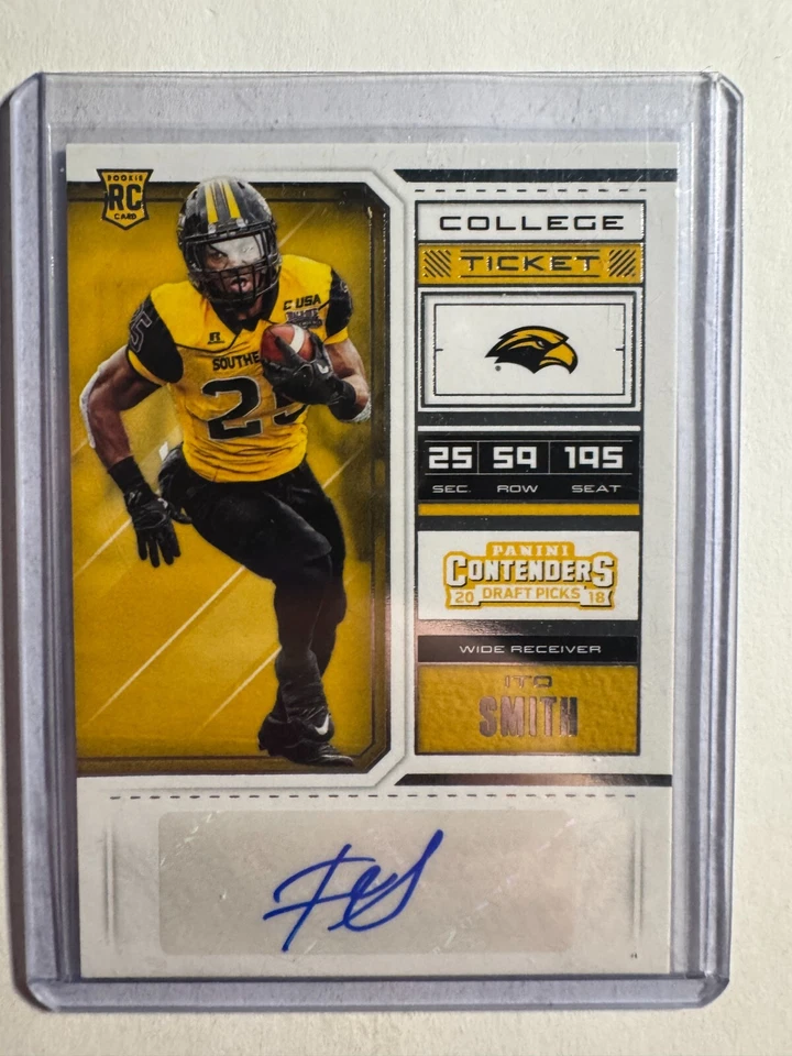 K284,604 - 2018 Panini Contenders Draft Picks #291 Ito Smith Auto RC - Image 1 of 1