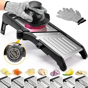 Mandoline Allesschneider für Küche verstellbar Edelstahl Mandoline Gemüse - Bild 1 von 8