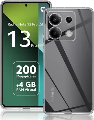 COVER CUSTODIA PER XIAOMI REDMI NOTE 13 PRO 5G TRASPARENTE TPU MORBIDA SILICONE - Immagine 1 di 4