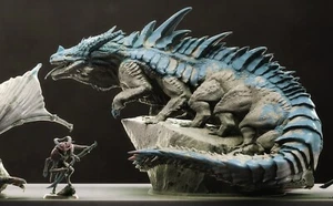 Antiguo Elder Behir Dragón Lagarto Miniatura | D&D | DnD | Pathfinder | RPG - Imagen 1 de 4