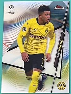 2020-21 Topps Finest Champions League #99 Jadon Sancho Dortmund Soccer Card - Picture 1 of 1