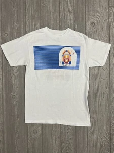 Centrifuge T-Shirt Medium White Double-Sided Jukebox Music Dance VTG 1989 USA - Picture 1 of 14