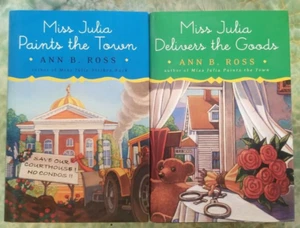 Miss Julia Series Ann B Ross Lot of 2 HC books Paints the Town Devilers the Good - Picture 1 of 6