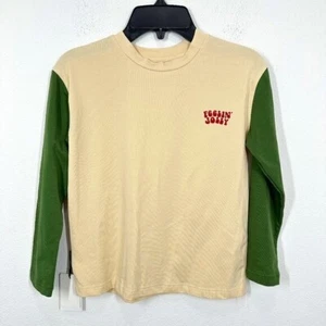 Tiny Tribe Australia Boys Size 7 Feeling Jolly Long Sleeve Holiday Graphic Tee - Picture 1 of 7