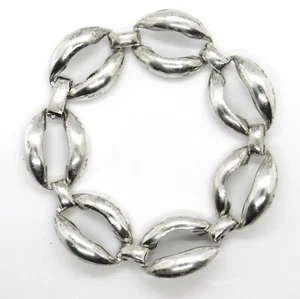 Brazalete de eslabones grandes vintage de plata de ley 925 de Danecraft - Imagen 1 de 6