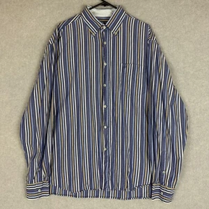 Paul & Shark Yachting Shirt Mens 44 Blue Striped Button Down Made In Italy - Picture 1 of 9