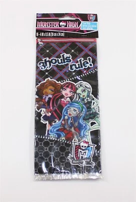 Monster High Ghouls Rule Party Bags 16 Pack New 4"x9.5" - Image 1 of 2