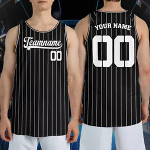 Camiseta de baloncesto personalizada número de nombre del equipo, camiseta sin mangas equipo a juego - Imagen 1 de 10
