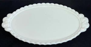 Westmoreland PANELED GRAPE WHITE *13 1/2" OVAL DRESSER TRAY* PG 76* - Picture 1 of 1
