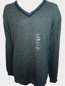 Club Room - 100% Merino Wool - V-Neck Sweater Shirt - Size: 2XLT - New With Tags