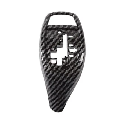 Ajuste para BMW X6 F16 2015-2019 estilo fibra de carbono perilla de cambio de marchas palanca cubierta moldura Foto 1 de 4