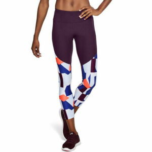 Under Armour UA HeatGear Vanish Printed Ladies Crop Sports Running Leggings XS