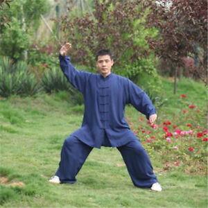 Hot Tai Chi Kung Fu Cotton Uniform Martial Arts Wushu Clothing Wing Chun Suit