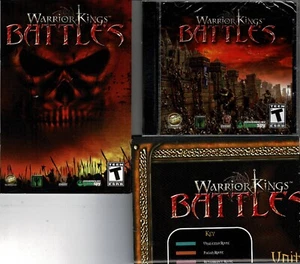 Warrior Kings Battles Pc Brand New Sealed with New 46 Page Manual & Map Win10 XP - Picture 1 of 2