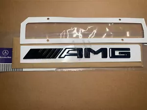 OEM Gloss Black AMG Rear Badge Sticker for BENZ A C E S G GLE GLS GLA GLC 2017 + - Bild 1 von 4