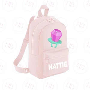 Personalised Ring Pop Backpack Nursery Rucksack Kids Back To School Bag - Picture 1 of 11
