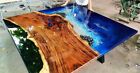 Personalized Ocean Wave Epoxy Resin Table,Customized Live Edge Resin Epoxy Table