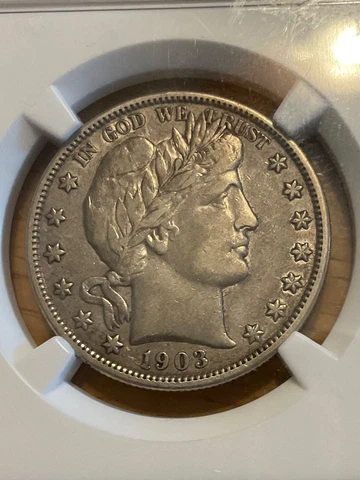 NGC VF30 1903 O BARBER HALF DOLLAR BETTER DATE PERFECT FOR THE GRADE Cover