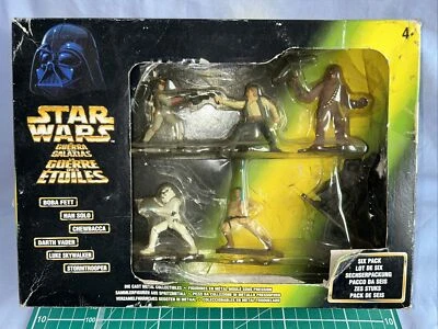Star Wars, Die Cast Metal Collectibles, 6 Pack, In Original Box, Poor Condition - Image 1 of 4