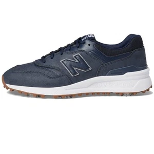 New Balance 997 Spiked Golf Shoes - Navy Blue - Picture 1 of 6