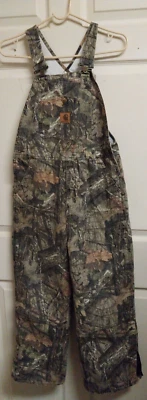 CARHARTT Camo Bib Overalls Youth Size 12- Great Condition - Image 1 of 4
