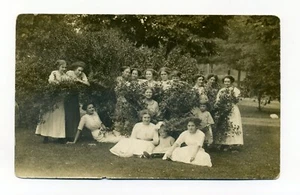 Fotógrafo Mansfield Ohio, teléfono independiente Dayford, nombres, postal RPPC - Imagen 1 de 2