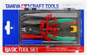 Tamiya CRAFT TOOLS 74016 BASIC TOOL SET of 6pcs w/Case f/Model & Craft work - Picture 1 of 6