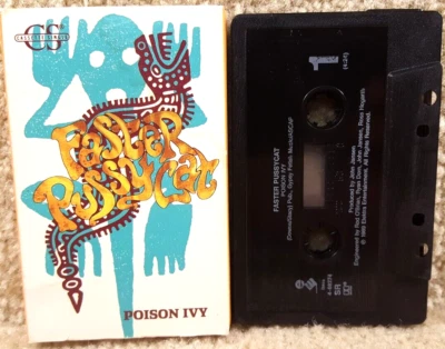 Faster Pussycat Poison Ivy & Tattoo Cassette Tape Single Elektra Vintage 1989 Foto 1 de 4