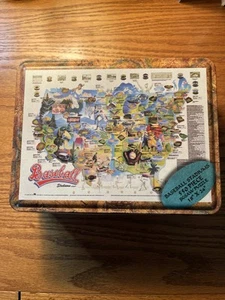 BASEBALL STADIUM JIGSAW PUZZLE 550 PIECES/COLLECTIBLE TIN BY CHANNEL CRAFT/USA - Picture 1 of 7