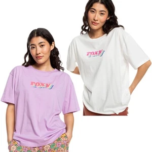 Roxy Womens Sand Under The Sky Short Sleeve Oversized T-Shirt Top Tee - Picture 1 of 11