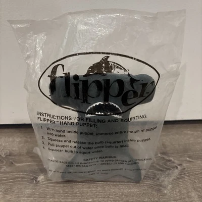 Vintage 1996 Pizza Hut FLIPPER Hammerhead Shark Squirting Hand Puppet NIP - Image 1 of 2
