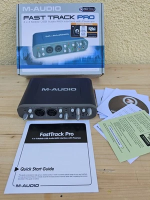 M-AUDIO Fast Track Pro 4x4 mobile USB Audio/Midi interface with preamps - s. gut - Bild 1 von 4