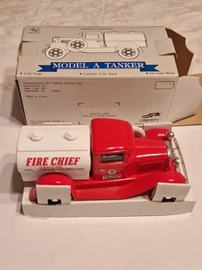 Liberty Classics Die Cast Model A Tanker Fire Chief Bank Texaco 1:25 Model 2008 - Picture 1 of 4