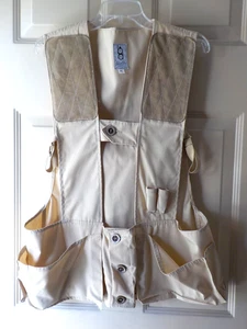 VTG BOB ALLEN GUN CLUB SPORTSWEAR TAN/BROWN SHOOTING VEST MEN'S SIZE ML PREOWNED - Picture 1 of 9