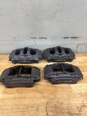 Juego de pinzas de freno Brembo negras OEM 36 k Porsche Boxster Cayman 2013-2016 Foto 1 de 4