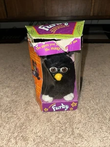 Tiger Electronics Black Furby Model 70-800 1998 Vintage - Picture 1 of 6