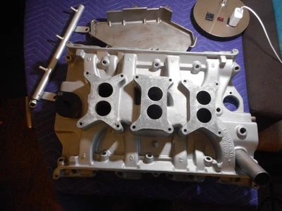 Ford Mercury 1961 62 63 64 código M 390 406 427 FE Tri Power colector de admisión 3x2 Foto 1 de 4