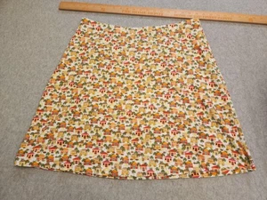J. Jill Skirt Womens Medium Multicolor House Palm Print A-Line Stretch Pull-On - Picture 1 of 11