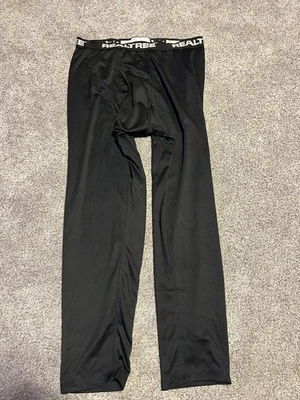 Pantalones de spandex Realtree para hombre talla XL negros rendimiento capa base Foto 1 de 3