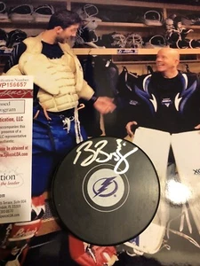Ben BISHOP Tampa Bay LIGHTNING #30 Signed PUCK JSA WP COA AWESOME L@@K STAR! - Picture 1 of 4