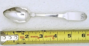 Early American Coin Silver Tea Spoon A. Armstrong Philadelphia c 1817-1831 - Picture 1 of 9