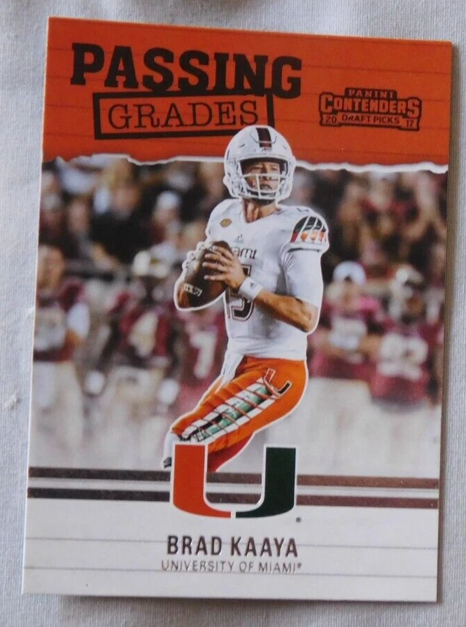 2017 Contenders Draft Picks Passing Grades #3 Brad Kaaya Miami Hurricanes Mint - Image 1 of 1