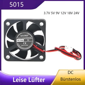 5015 Leise Lüfter DC 3.7V-24V Bürstenlos Für Computer Kühlkörper 2Pin 50x50x15mm - Bild 1 von 6