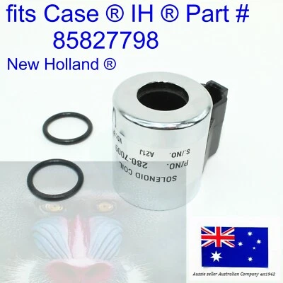 Bobina de solenoide para estuche New Holland B95 B90B LB110.B B95LR B95TC B95BTC Foto 1 de 4